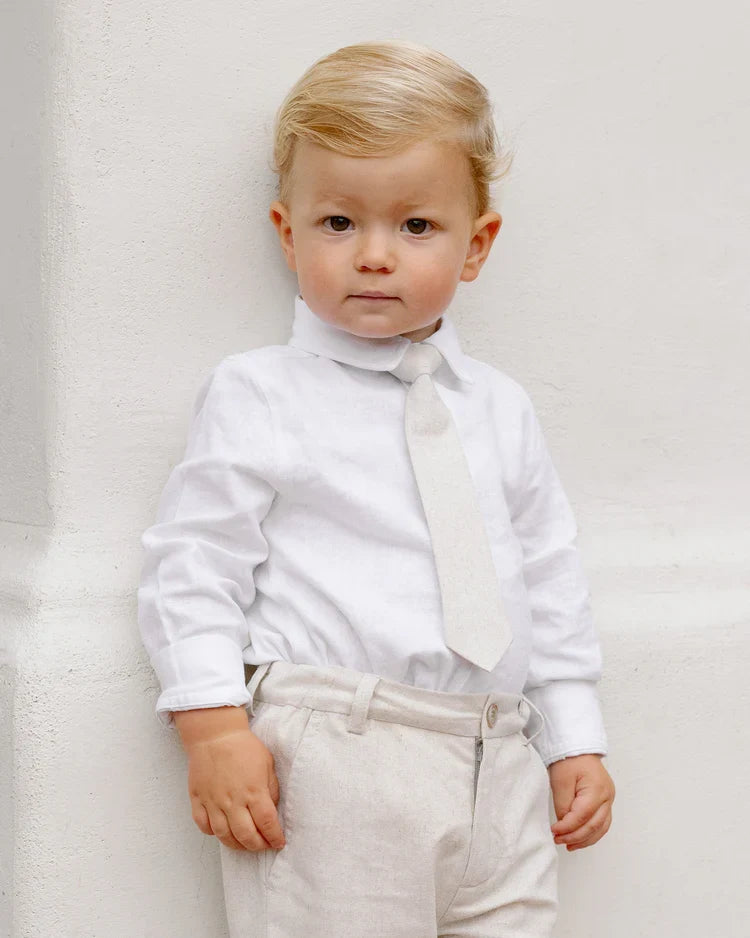 Skinny Tie | Linen | Noralee-1