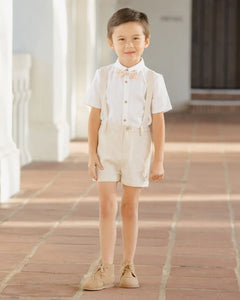 Suspender Short | Linen | Noralee-1