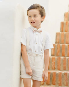 Suspender Short | Linen | Noralee-3