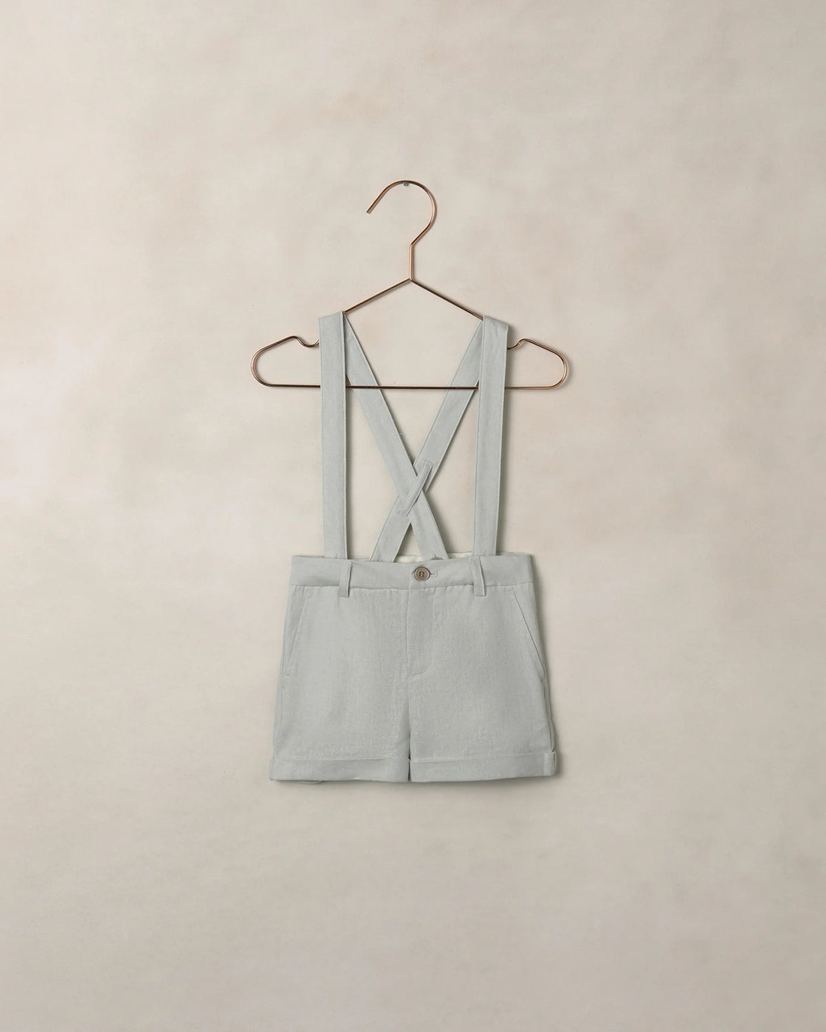 Suspender Shorts | Heather Mist | Noralee-2
