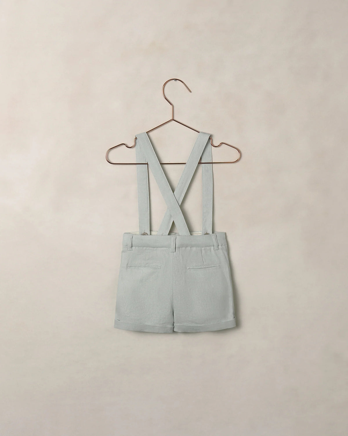 Suspender Shorts | Heather Mist | Noralee-3
