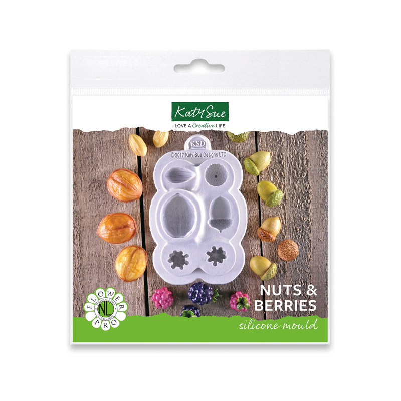 Molde de silicona Flower Pro de frutos secos y bayas-1