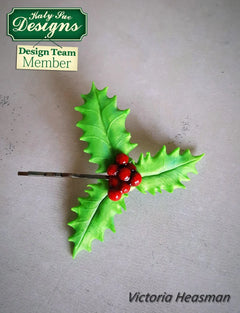 Flower Pro Holly & Mistletoe Silicone Mould-4