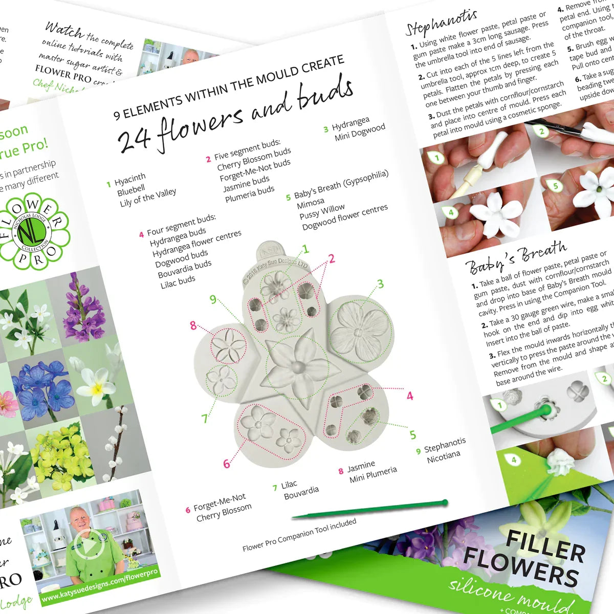 Moule en silicone Flower Pro Ultimate Filler Flowers-4