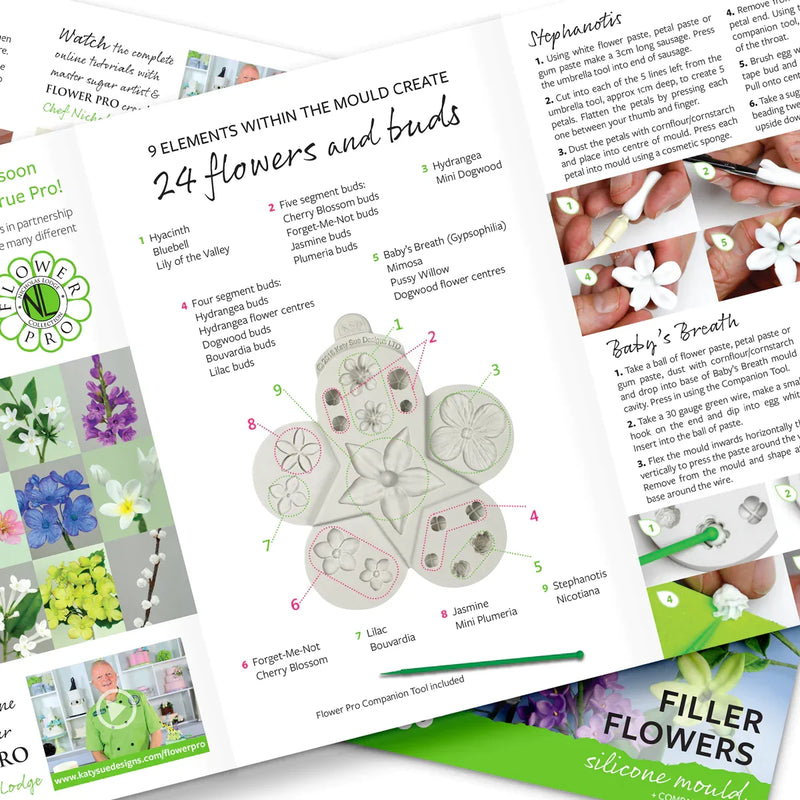 Moule en silicone Flower Pro Ultimate Filler Flowers-4