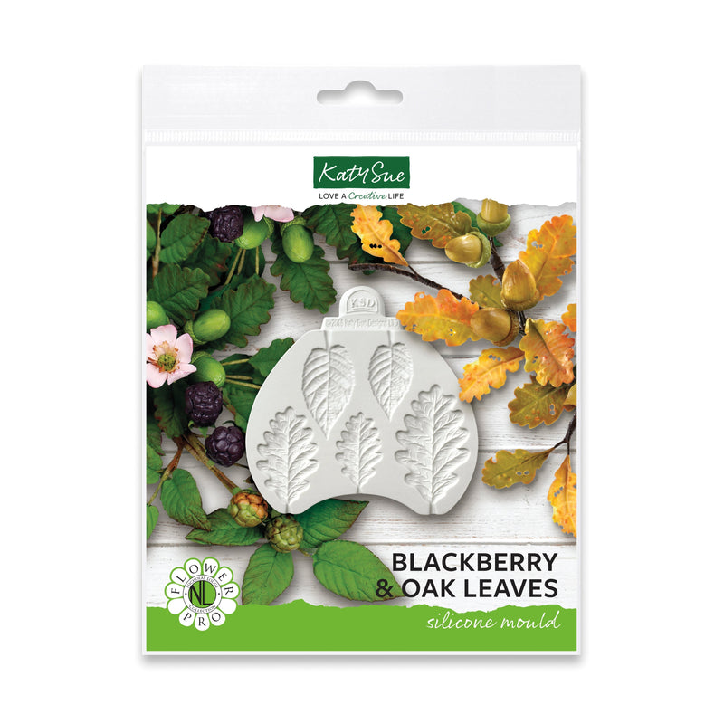Flower Pro Blackberry and Oak leaves Silicone Mould-1