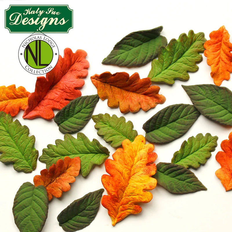 Flower Pro Blackberry and Oak leaves Silicone Mould-3