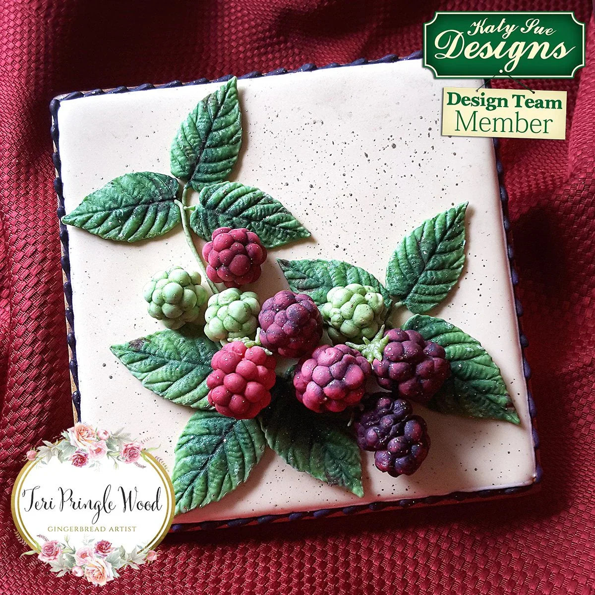 Flower Pro Blackberry and Oak leaves Silicone Mould-6
