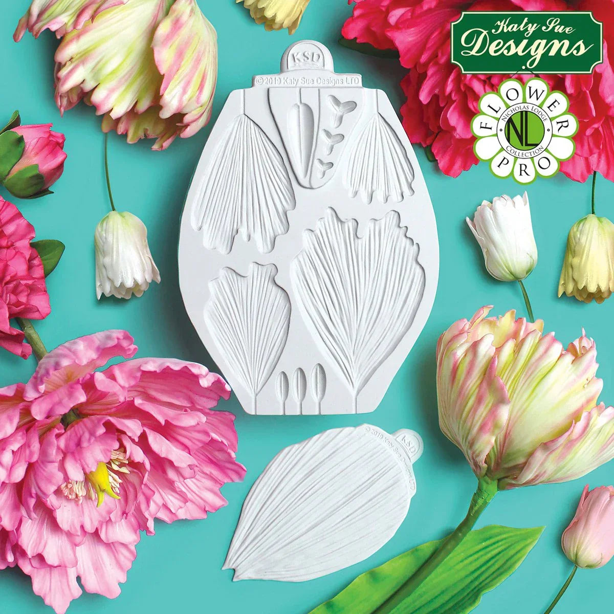 Flower Pro Peony / Tulip Silicone Mould and Veiner-2
