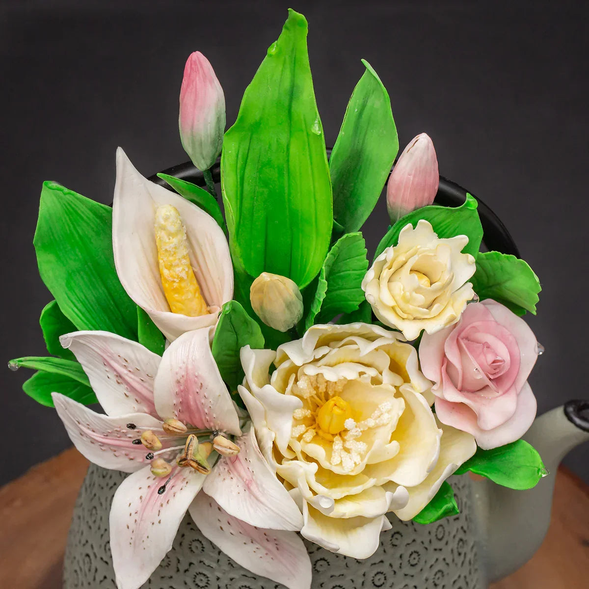 Flower Pro Peony / Tulip Silicone Mould and Veiner-8