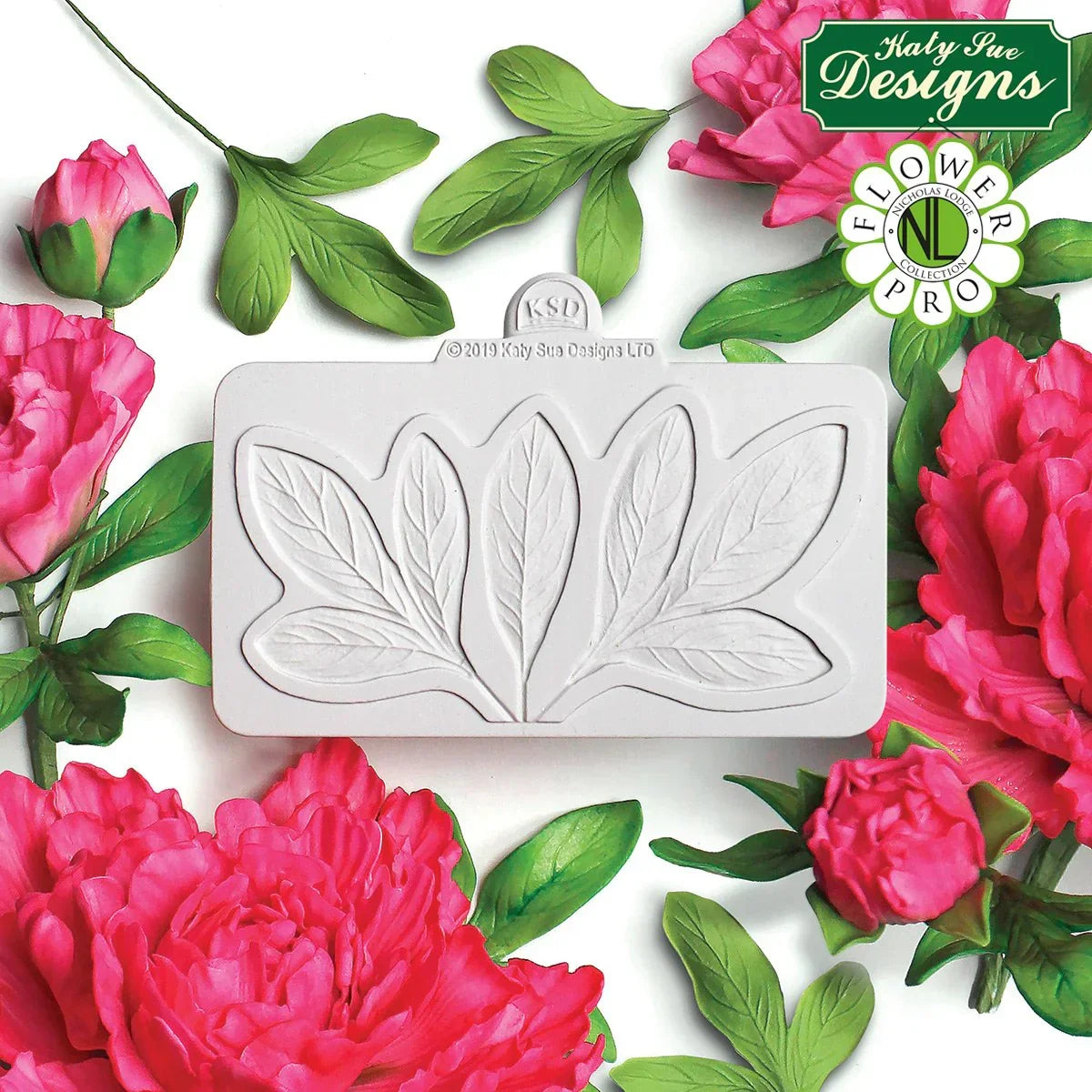 Flower Pro Peony Leaves Silicone Mould-2