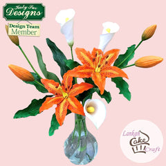 Flower Pro Lily Silicone Mould and Veiner-5