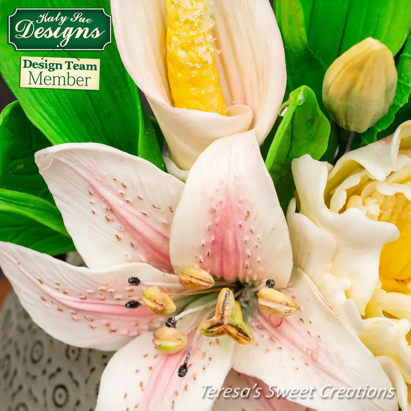 Flower Pro Lily Silicone Mould and Veiner-6