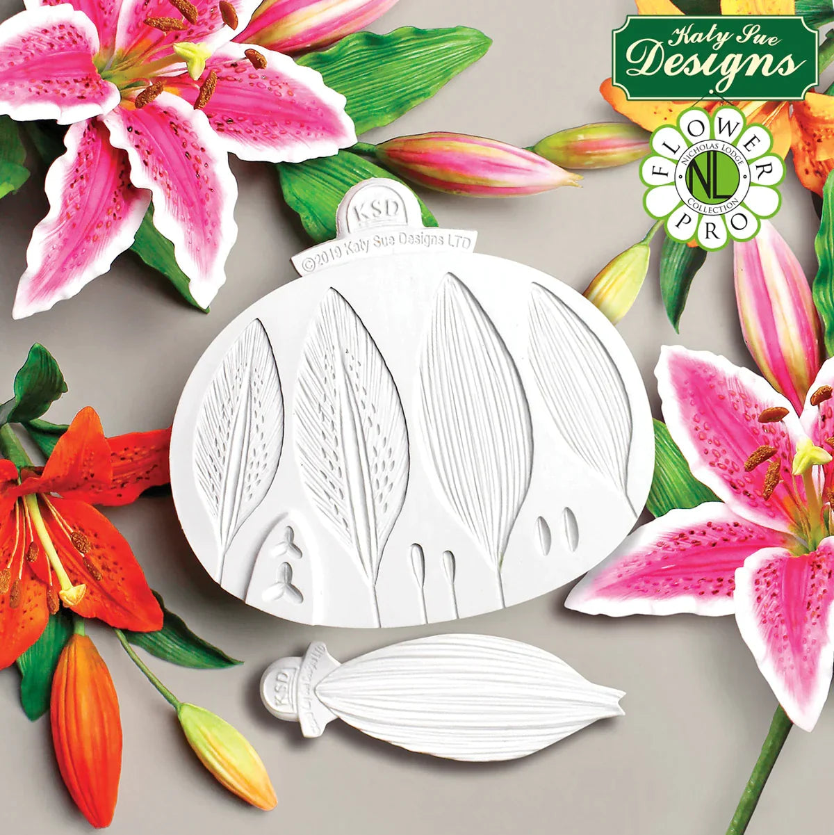 Flower Pro Lily Silicone Mould and Veiner-2