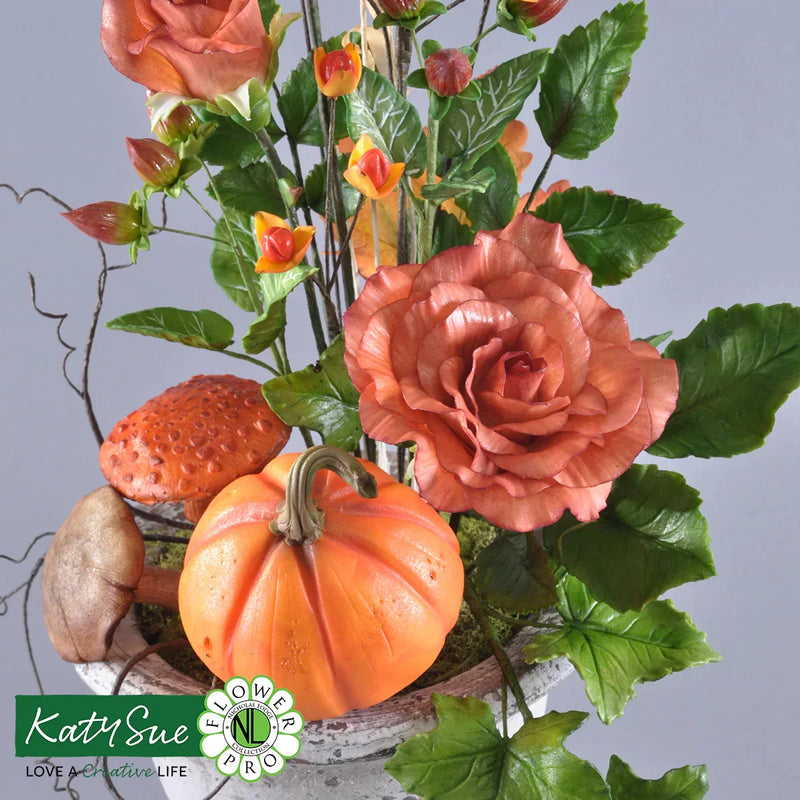 Moule et veineur en silicone Flower Pro feuilles d'érable, de lierre et de ginkgo-4
