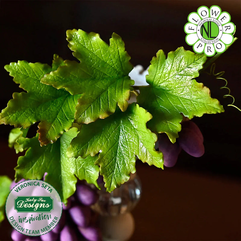 Moule et veineur en silicone Flower Pro feuilles d'érable, de lierre et de ginkgo-5
