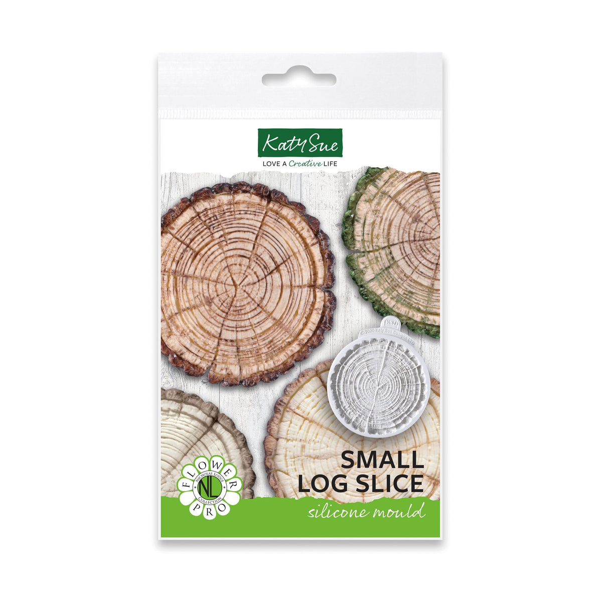 Flower Pro Small Log Slice Silicone Mould-1