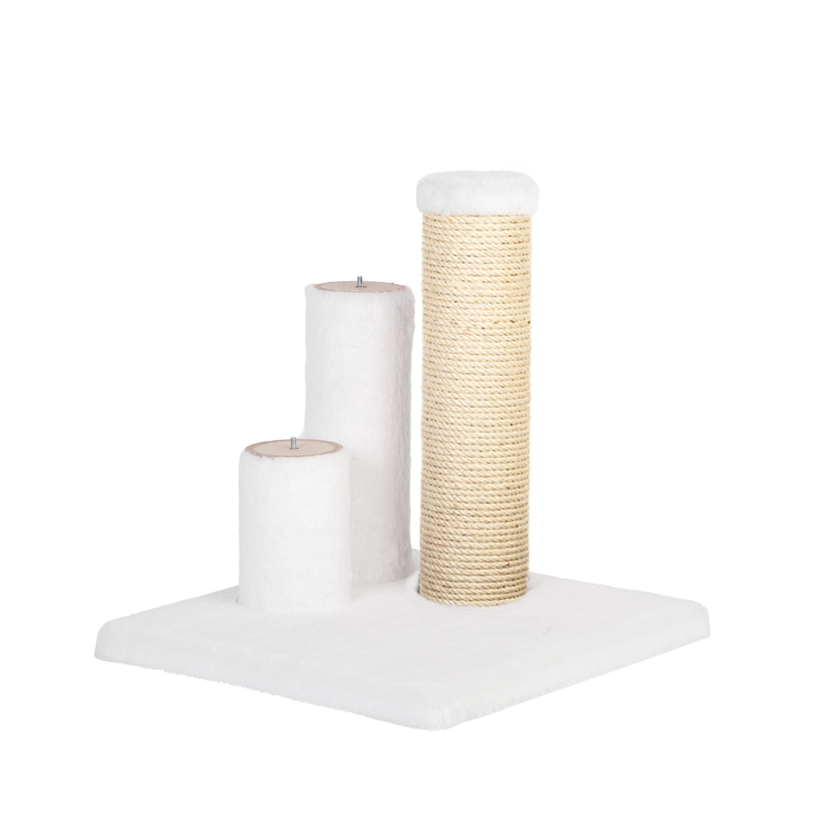 Noba Evolution - 4 in 1 Scratching post - White Faux fur-4