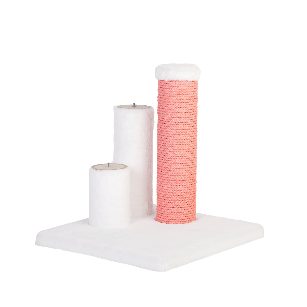 Noba Evolution - 4 in 1 Scratching post - White Faux fur-2