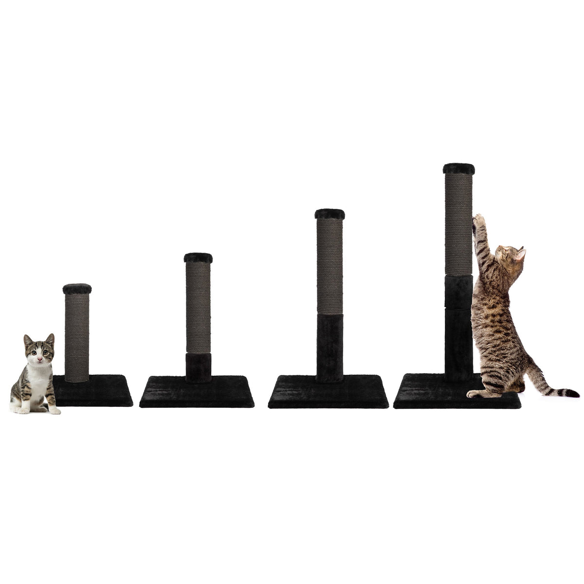 Noba Evolution - 4 in 1 Scratching post - Black Faux Fur-9