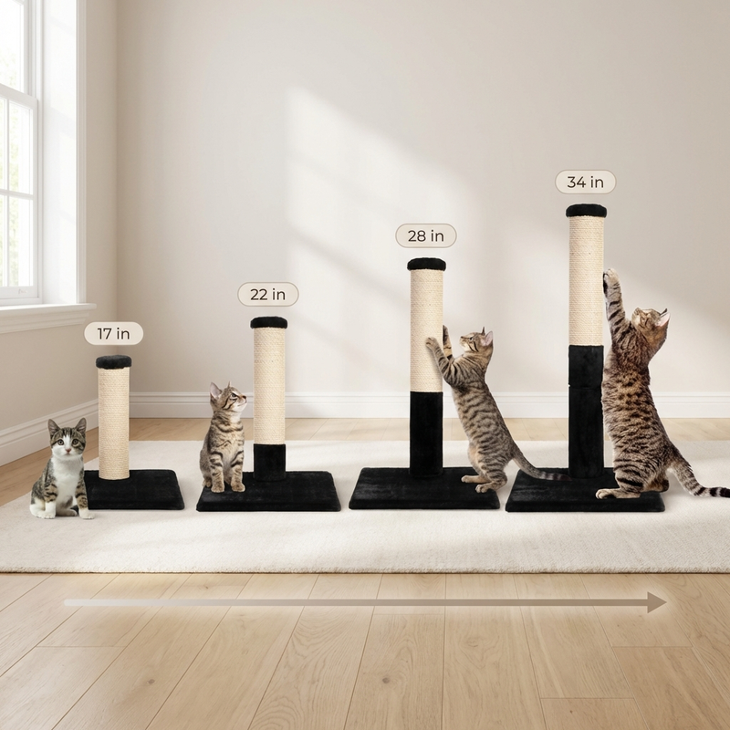 Noba Evolution - 4 in 1 Scratching post - Black Faux Fur-1