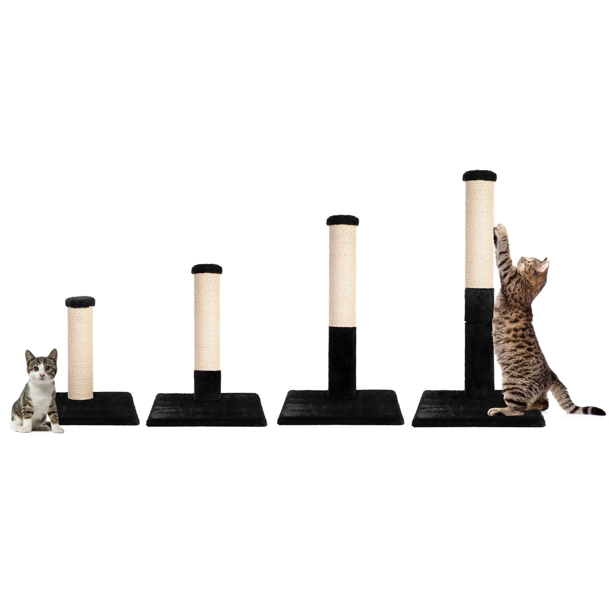 Noba Evolution - 4 in 1 Scratching post - Black Faux Fur-7