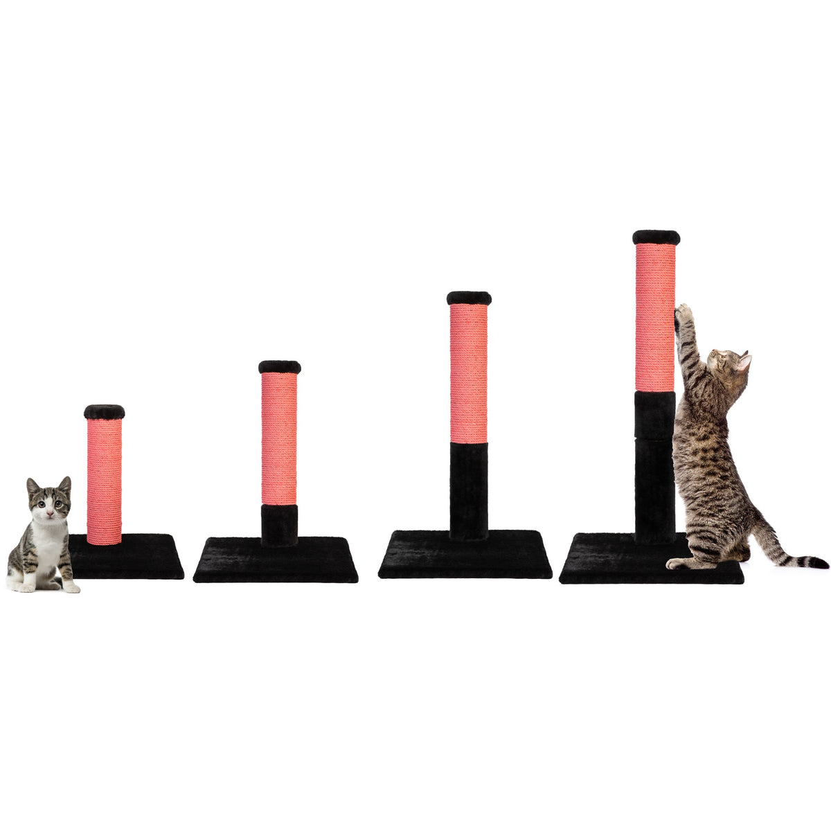 Noba Evolution - 4 in 1 Scratching post - Black Faux Fur-5