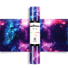 Teckwrap Galaxy Heat Transfer Vinyl - Cyanine Black  | Unleash Your Creativity with Colorful Swirls!-1
