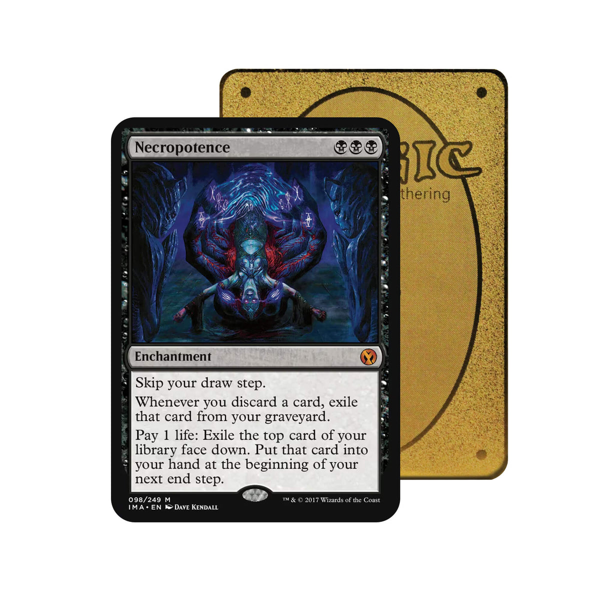 Necropotence Metal Orica Card-1