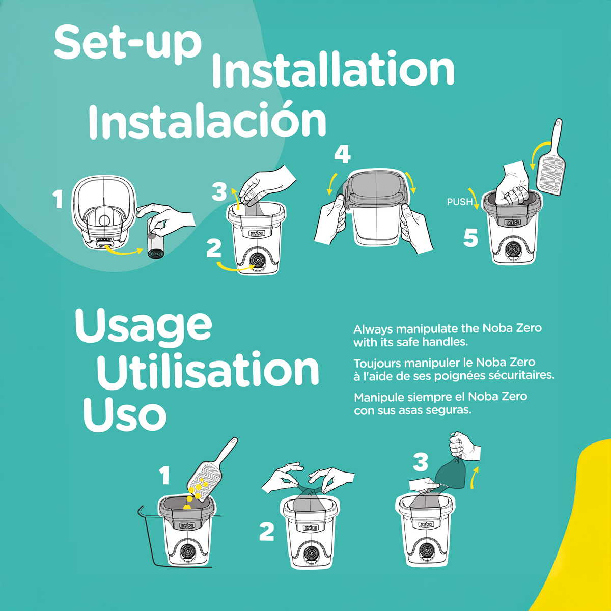 Noba Zero - Cat litter Waste Management System-4