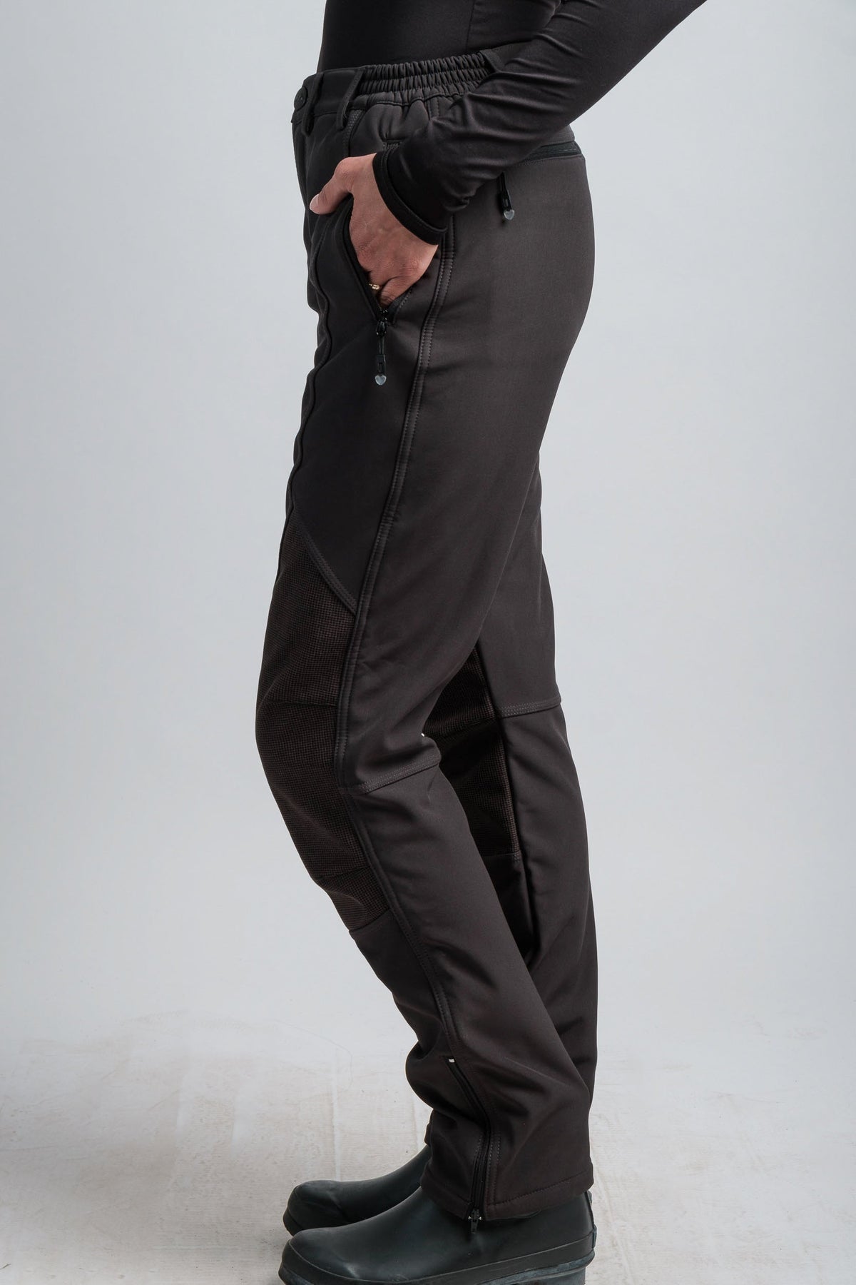 PRO Women's Gray High Waist V2 Adventure Water Resistant Pants-4