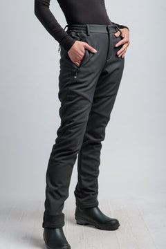 Women's Gray High Waist V2 Adventure Water Resistant Pants-1