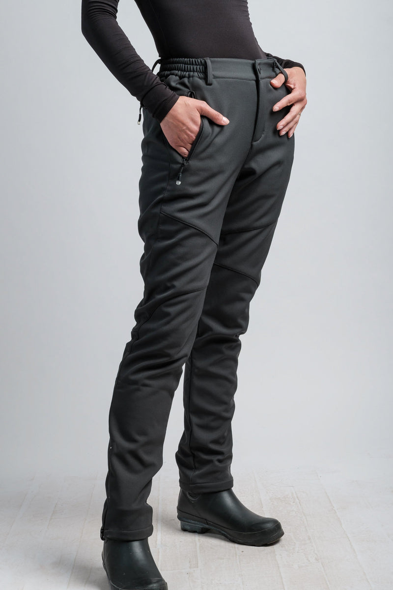 Women's Gray High Waist V2 Adventure Water Resistant Pants-1
