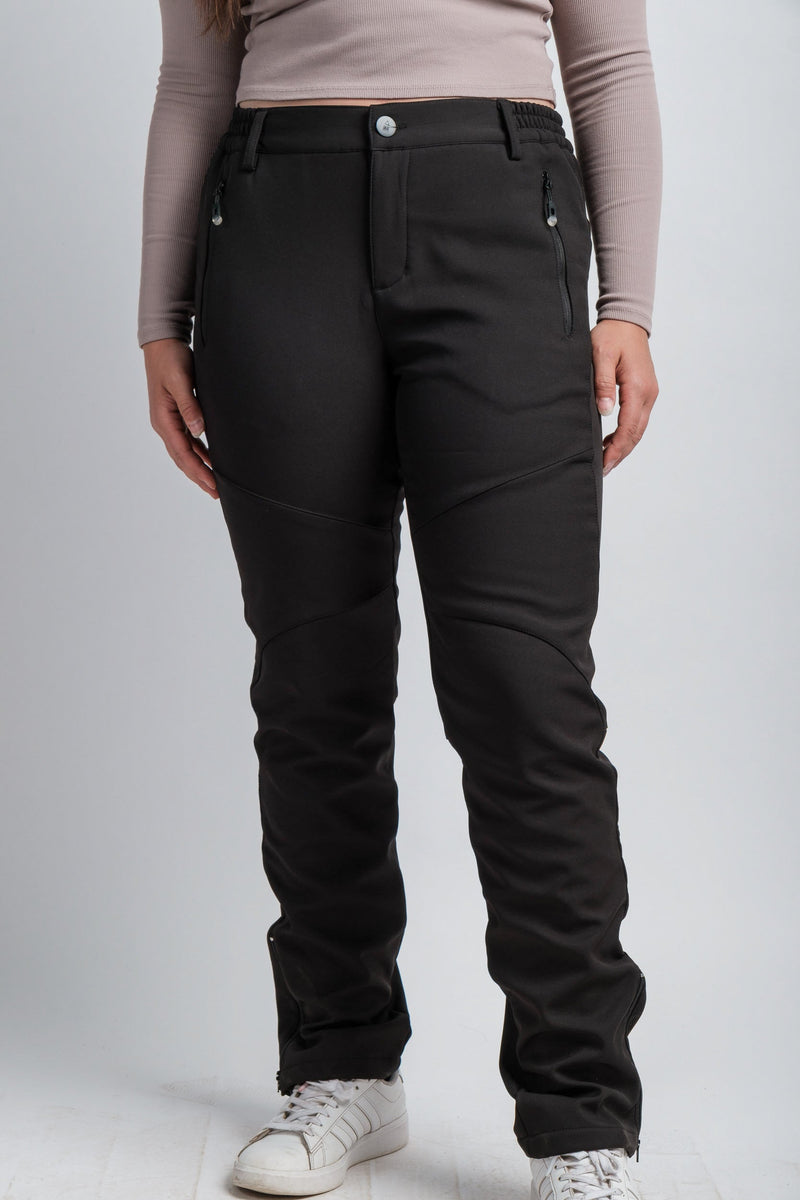 Women's Black High Waist V2 Adventure Water Resistant Pants-2