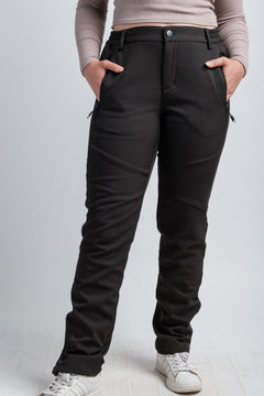 Women's Black High Waist V2 Adventure Water Resistant Pants-1