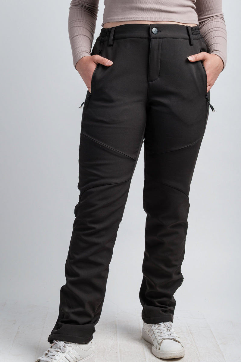 Women's Black High Waist V2 Adventure Water Resistant Pants-1
