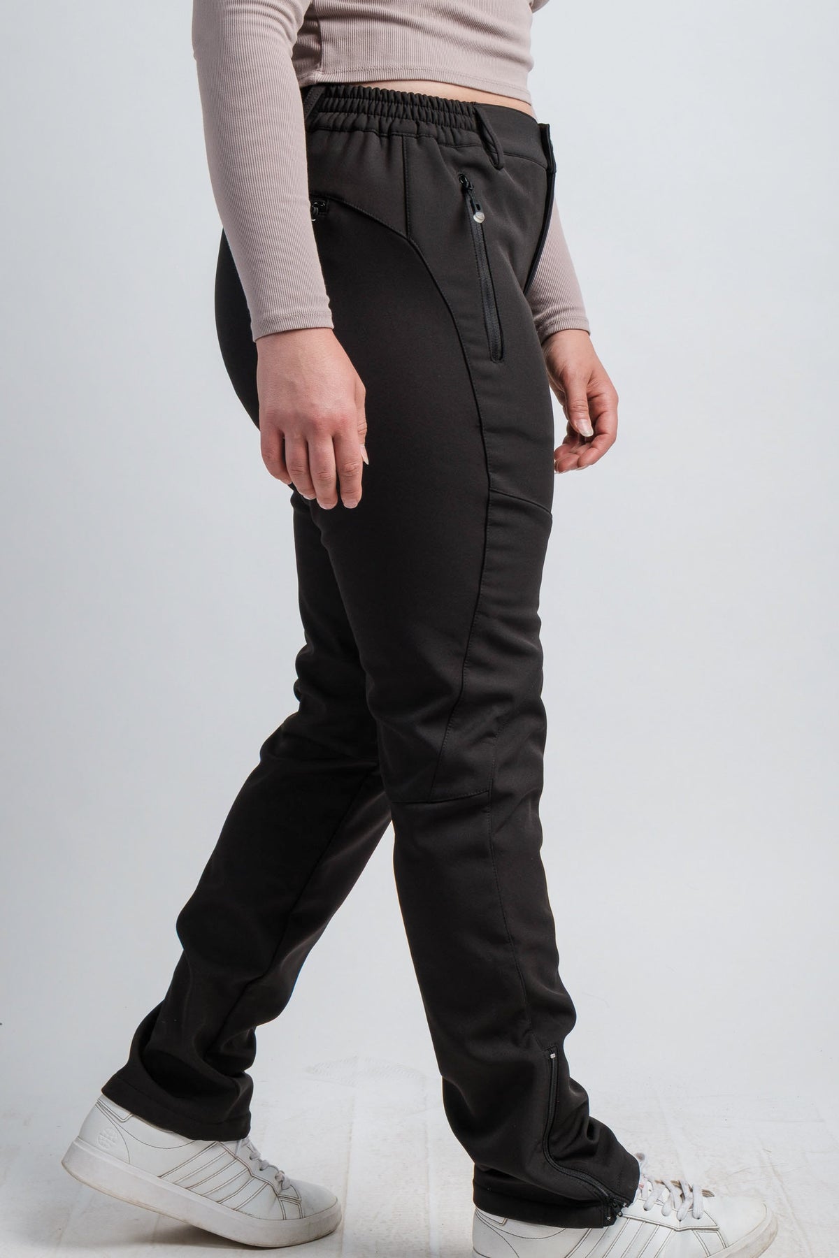 Women's Black High Waist V2 Adventure Water Resistant Pants-3