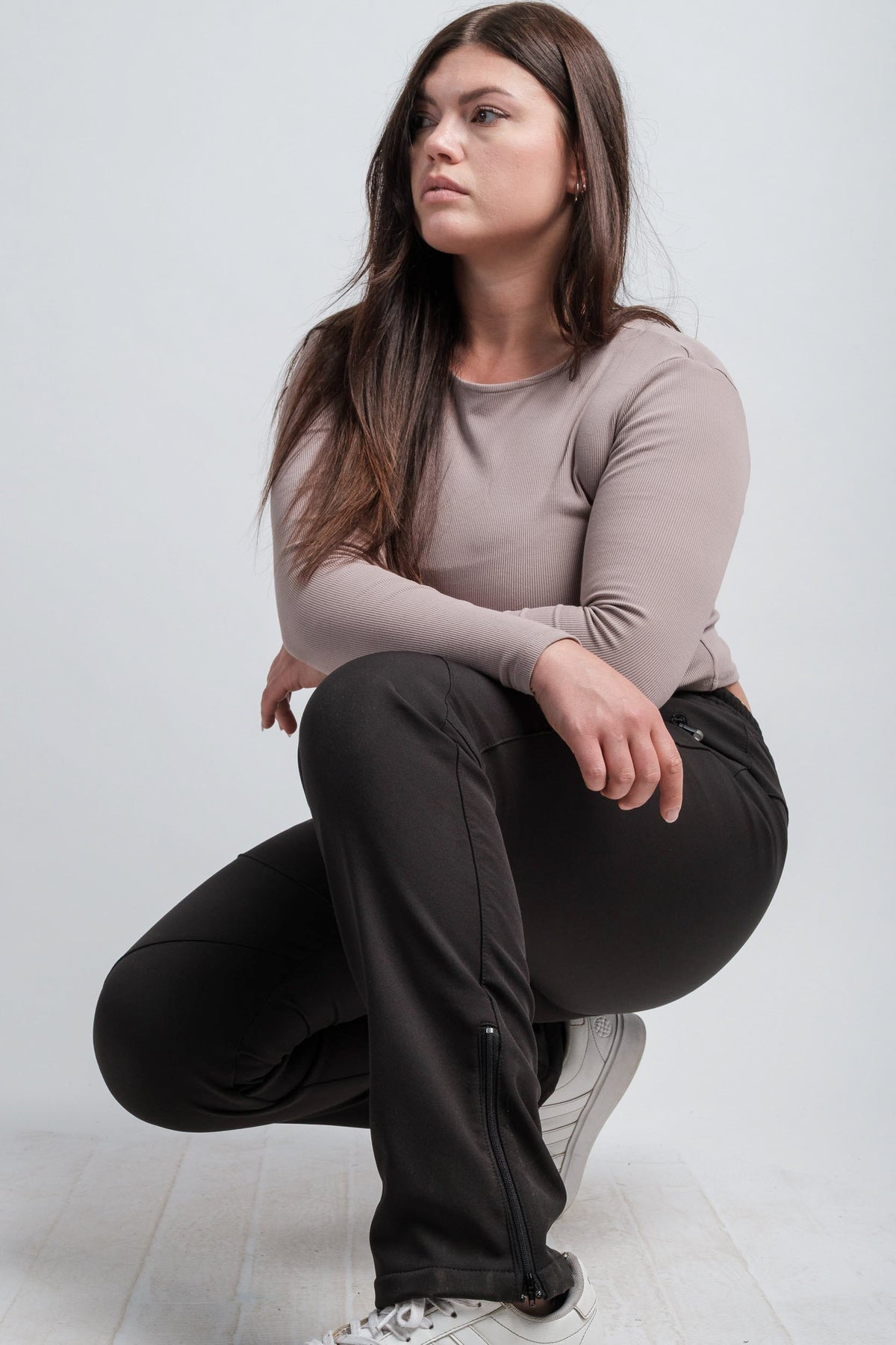 Women's Black High Waist V2 Adventure Water Resistant Pants-7