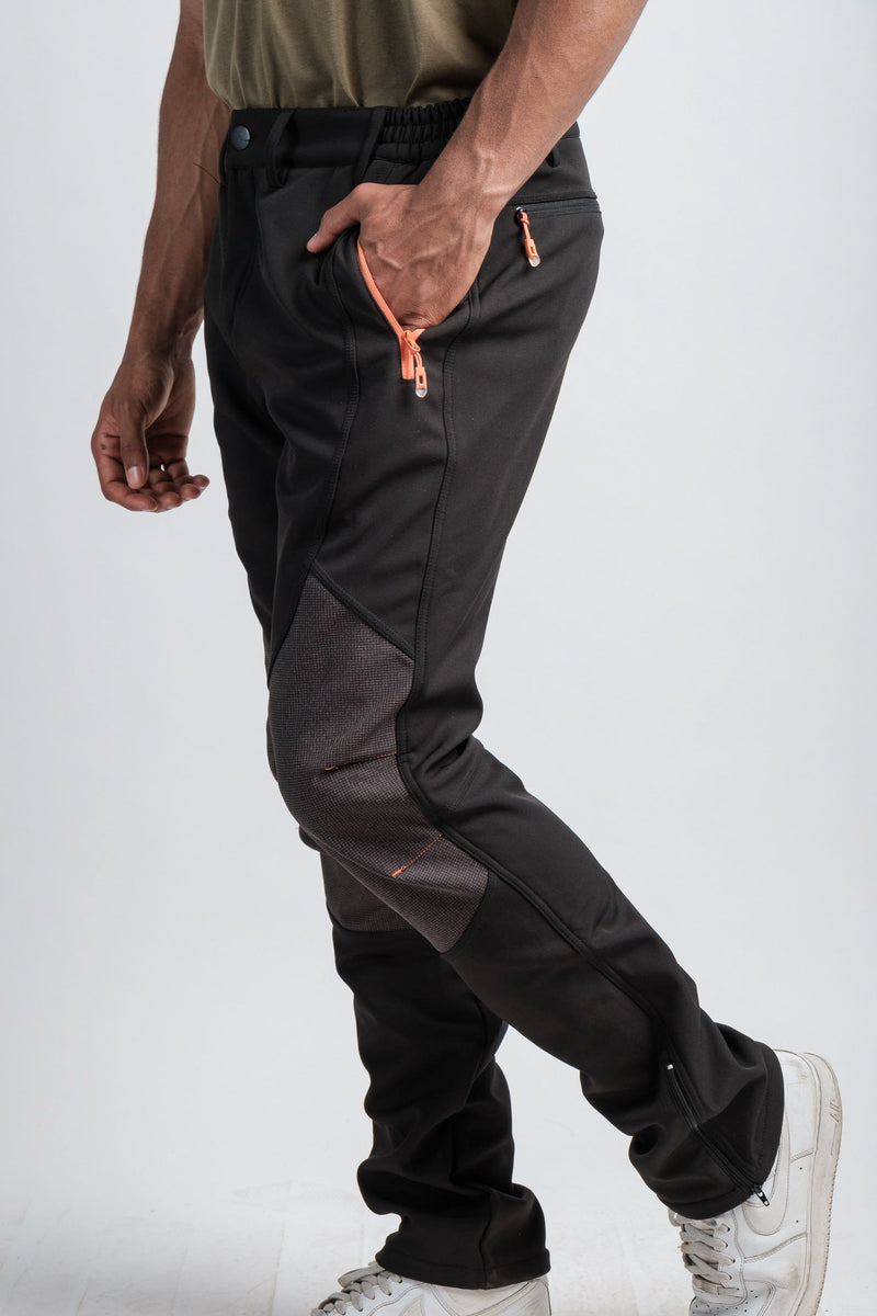 Men's Black Adventure Water Resistant Pants-2