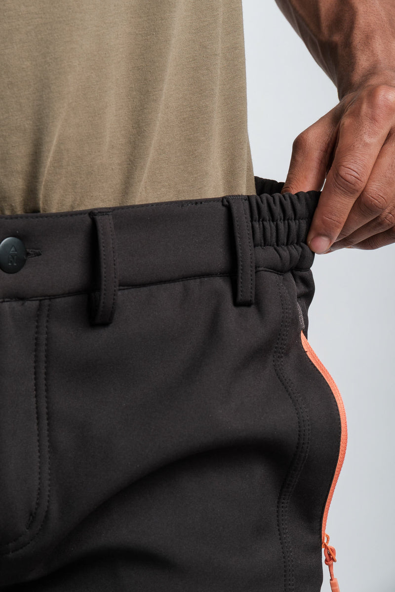 Men's Black Adventure Water Resistant Pants-8