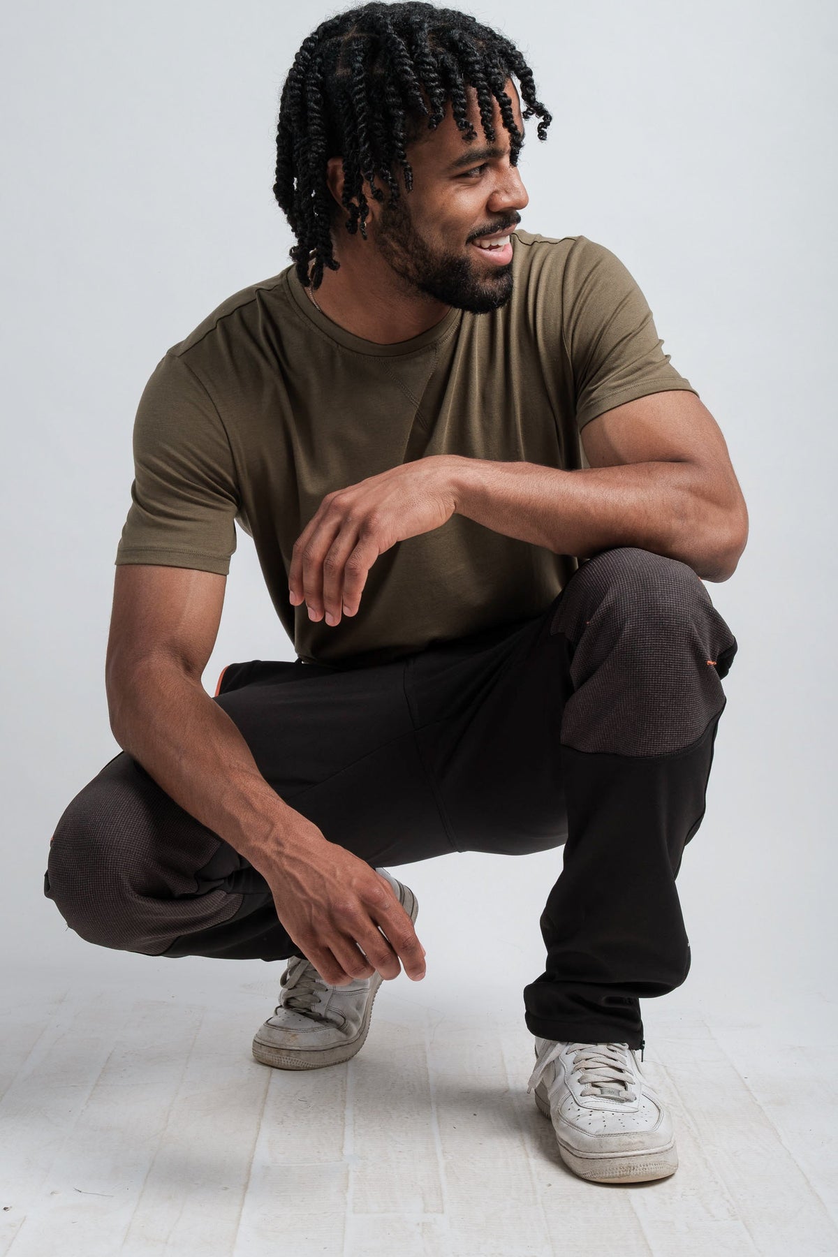 Men's Black Adventure Water Resistant Pants-5