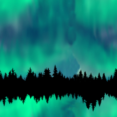 Majestic Northern Lights Adhesive Vinyl Pattern 1-1