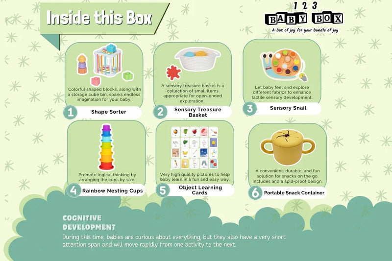 123 Baby Box Montessori Educational Box - Ages 7–8 Months-2
