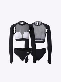 Anime Style The Beluga Whale Long-sleeved Sports Suit Gymnastics Suit Sexy Active Wear-3
