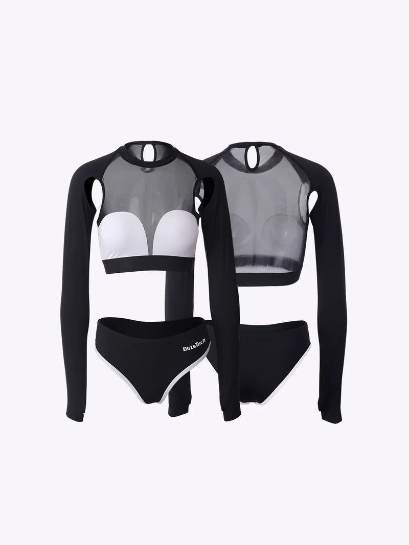 Anime Style The Beluga Whale Long-sleeved Sports Suit Gymnastics Suit Sexy Active Wear-3