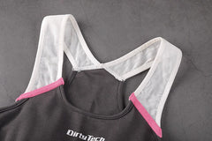 Anime Style Boxing Running Sexy Sports Activewear Set Hollow Tank Top with Shorts-22