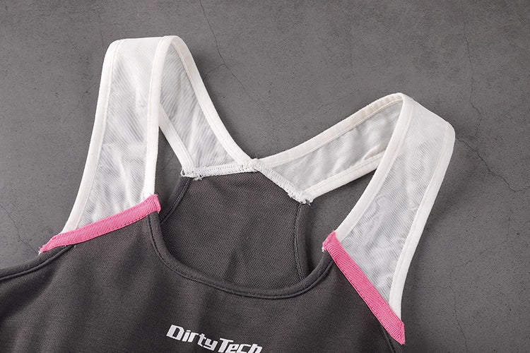 Anime Style Boxing Running Sexy Sports Activewear Set Hollow Tank Top with Shorts-22