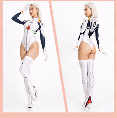 Anime Style Spandex Cosplay BodySuit Plugsuit Halloween Costume-27