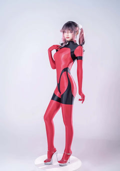 Anime Sci-fi Spandex Swimwear Racing Suit Full Bodysuit Zentai with Crotch Zipper-12