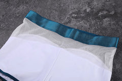 Anime Style Short Gymnastics Uniform Sheer Mesh Volleyball Sports Activewear-24